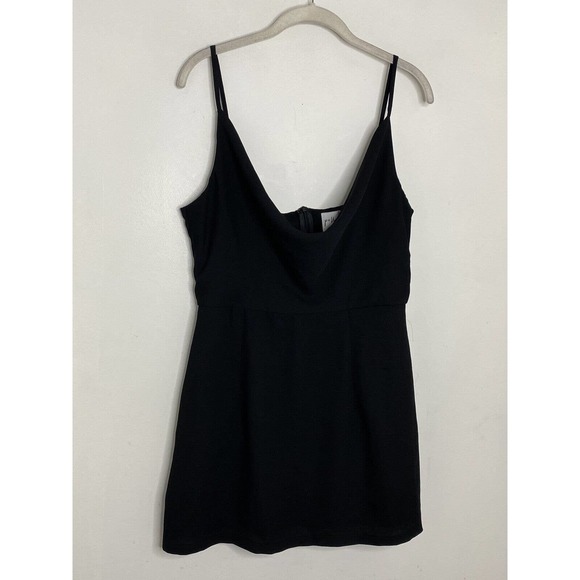 Princess Polly Chiffon Sleeveless Slip Mini Dress Black size US 10 / AU 14 - Picture 2 of 5